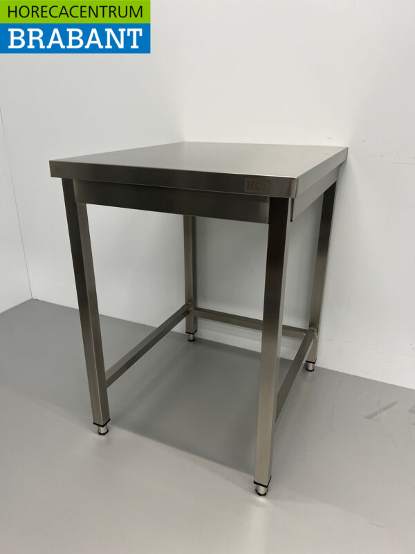 Table de travail HCB en acier inoxydable Basic-line 60 x 70 x 85 cm Restauration – Image 2