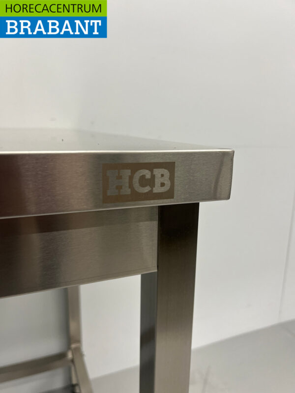 Table de travail HCB en acier inoxydable Basic-line 60 x 70 x 85 cm Restauration – Image 4