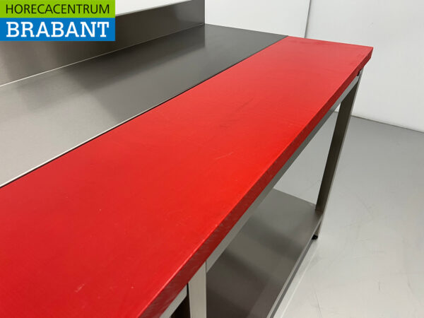 Acier inoxydable Polyéthylène PE Table à découper Table de travail 200 cm Restauration Boucherie – Image 4