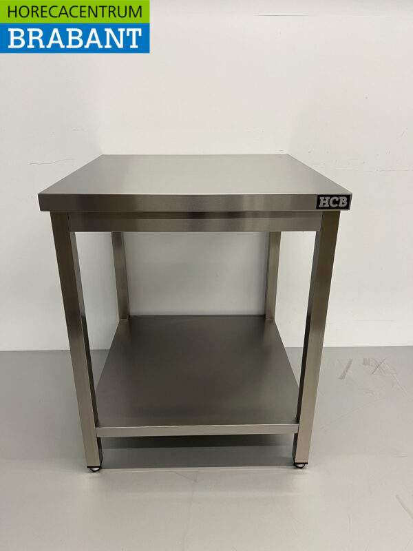 Table de travail en acier inoxydable Premium-line 70 x 70 x 85 cm Restauration