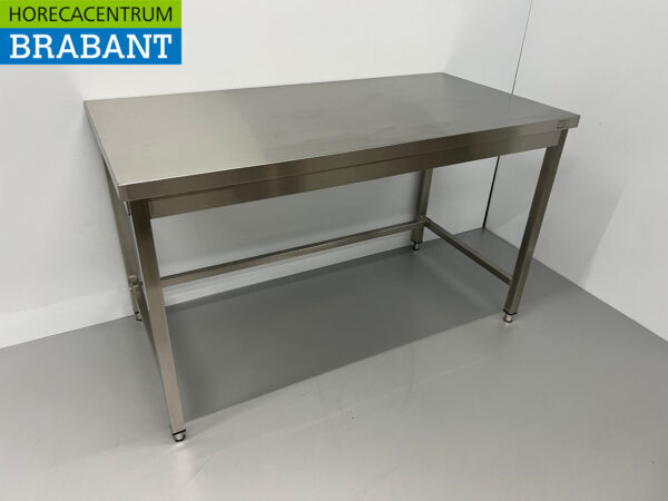 Table de travail en acier inoxydable Basic-line 140 x 70 x 85 cm Restauration – Image 3