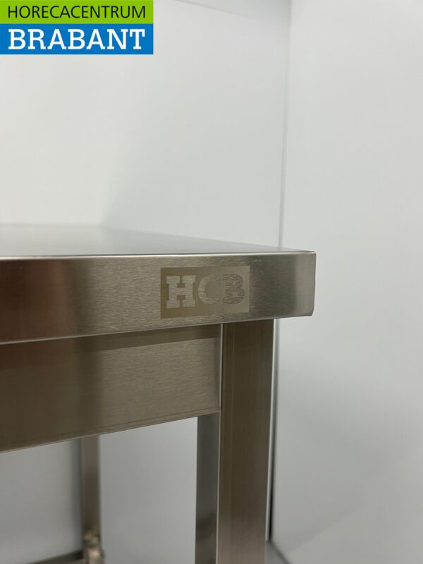 Table de travail en acier inoxydable Basic-line 140 x 70 x 85 cm Restauration – Image 5