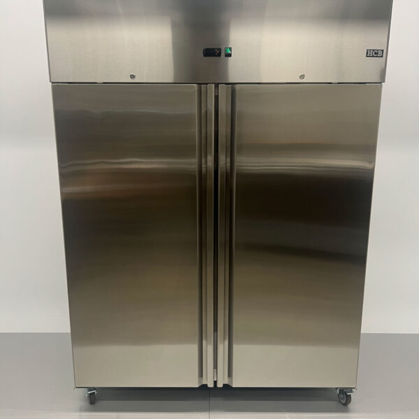 HCB inox Double porte 2 portes Réfrigérateur Monobloc 1350 litres 230V Horeca