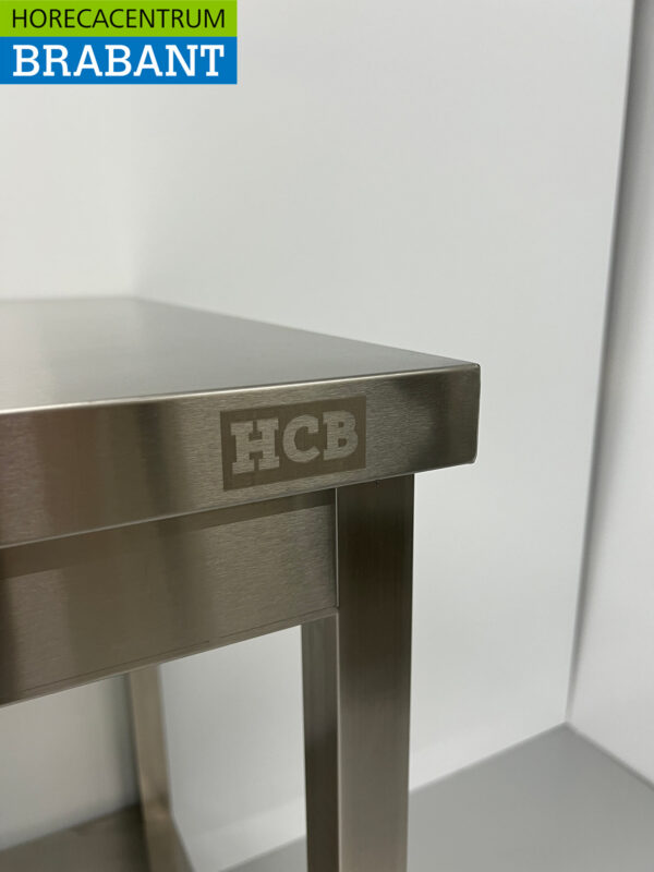 Table de travail HCB en acier inoxydable Basic-line 100 x 60 x 85 cm Restauration – Image 6