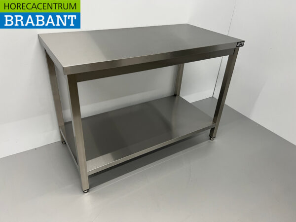 Table de travail en acier inoxydable Premium-line 120 x 60 x 85 cm Restauration – Image 3