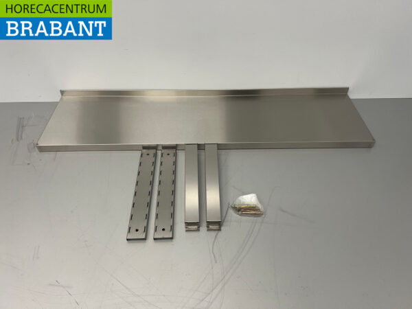 HCB acier inoxydable Etagère murale 120 x 30 cm Horeca
