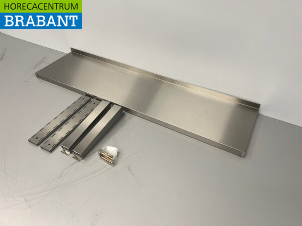 HCB acier inoxydable Etagère murale 120 x 30 cm Horeca – Image 2