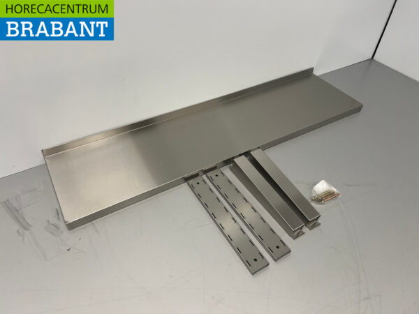 HCB acier inoxydable Etagère murale 120 x 30 cm Horeca – Image 3