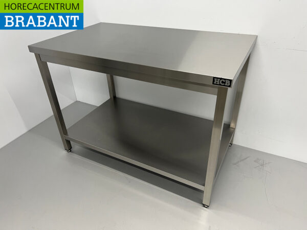 Table de travail en acier inoxydable Premium-line 120 x 70 x 85 cm Restauration – Image 2