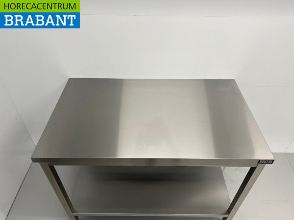 Table de travail en acier inoxydable Premium-line 120 x 70 x 85 cm Restauration – Image 4