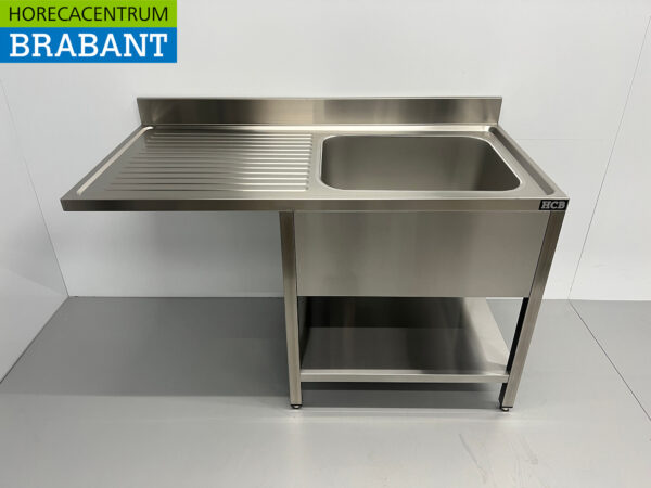 Evier en acier inoxydable Evier Premium-line Welded modèle 140 cm Horeca