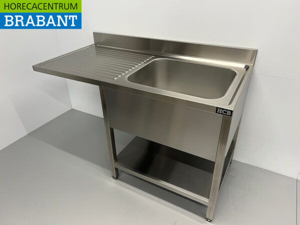 Evier en acier inoxydable Evier Premium-line Welded modèle 140 cm Horeca – Image 2