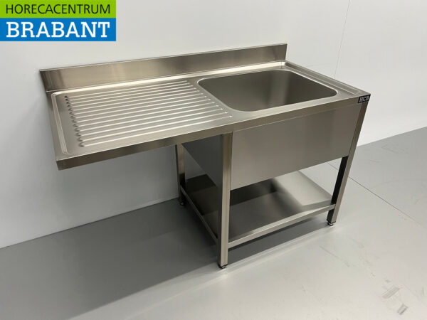 Evier en acier inoxydable Evier Premium-line Welded modèle 140 cm Horeca – Image 3