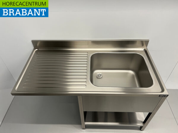 Evier en acier inoxydable Evier Premium-line Welded modèle 140 cm Horeca – Image 4