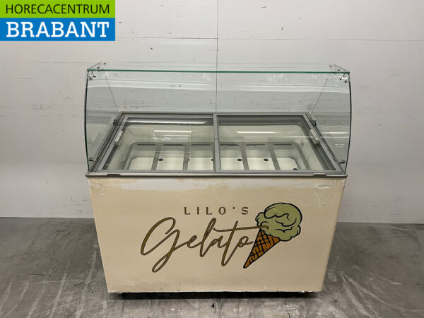 Mobile Combisteel Java Scoop vitrine à glace 8 plateaux 230V Horeca