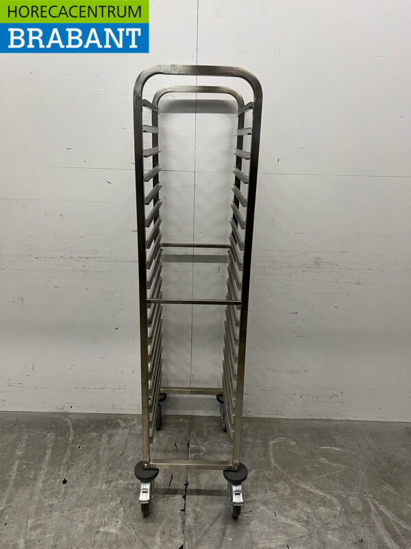 Chariot Saro Regal en acier inoxydable 18 x 1/1 GN Gastronorm 164,5 cm Restauration