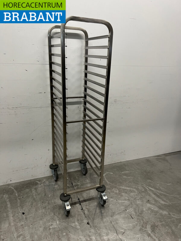 Chariot Saro Regal en acier inoxydable 18 x 1/1 GN Gastronorm 164,5 cm Restauration – Image 3