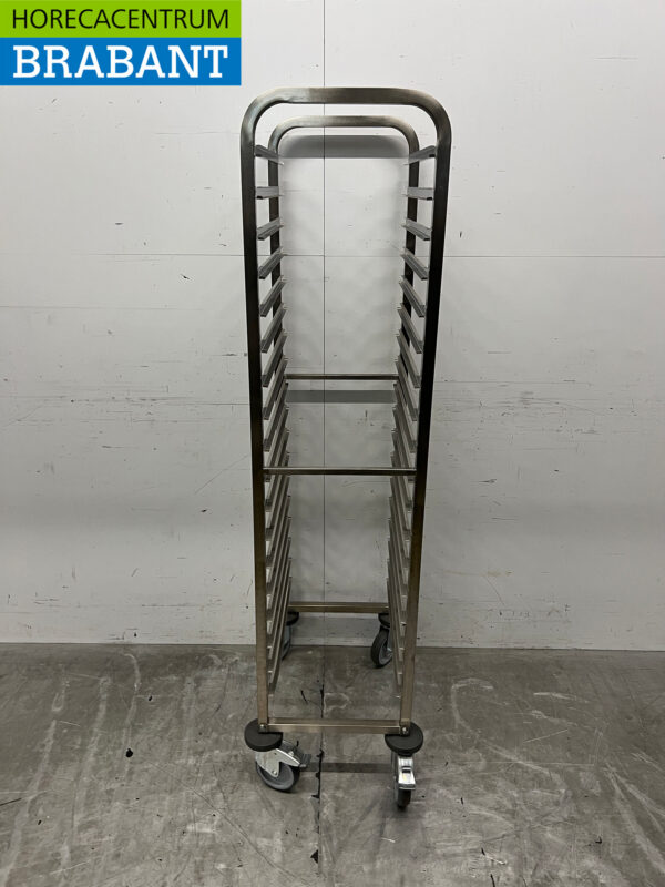 Chariot Saro Regal en acier inoxydable 18 x 1/1 GN Gastronorm 164,5 cm Restauration