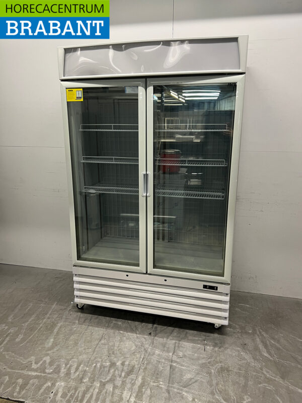Saro Congélateur double porte en verre 800 litres mobile 230V Horeca