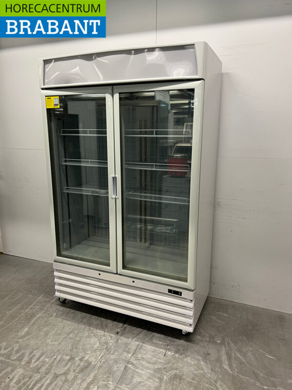 Saro Congélateur double porte en verre 800 litres mobile 230V Horeca – Image 2
