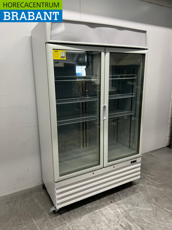 Saro Congélateur double porte en verre 800 litres mobile 230V Horeca – Image 3