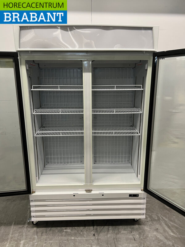 Saro Congélateur double porte en verre 800 litres mobile 230V Horeca – Image 5