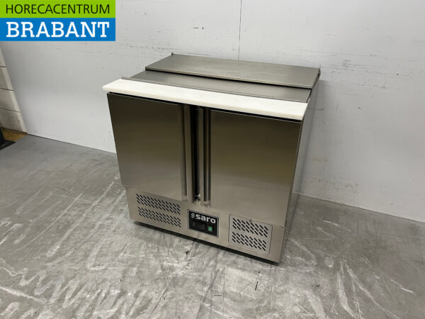 Saro Saladette en acier inoxydable Comptoir réfrigéré 2 portes 230V Horeca – Image 2