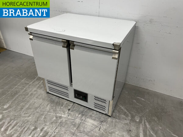 Acier inoxydable Saro Comptoir réfrigéré 2 portes 90 cm 230V Horeca – Image 2