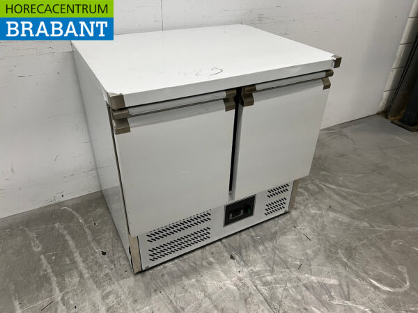 Acier inoxydable Saro Comptoir réfrigéré 2 portes 90 cm 230V Horeca – Image 3