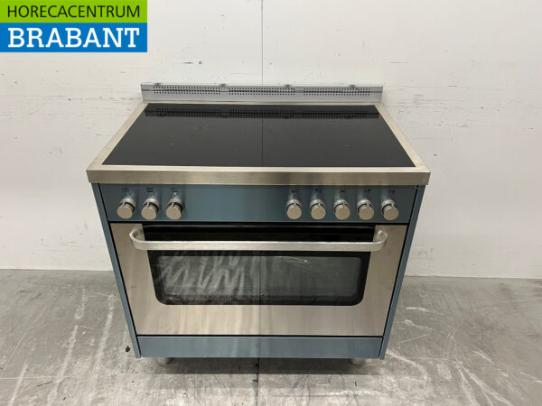 Plaque à induction Saro en acier inoxydable avec four 400V Horeca