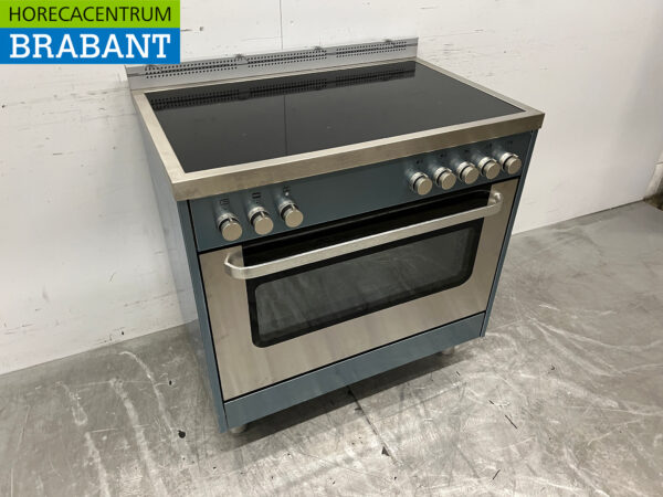 Plaque à induction Saro en acier inoxydable avec four 400V Horeca – Image 3
