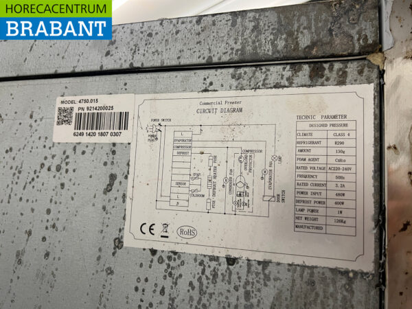 Congélateur Ecofrost en acier inoxydable 500 litres 230V Horeca – Image 5