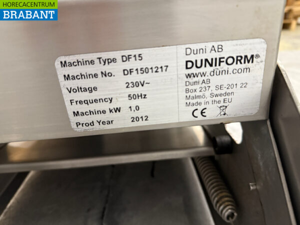 Machine à sceller Duniform en acier inoxydable avec moule 1/2 GN 230V Horeca – Image 6