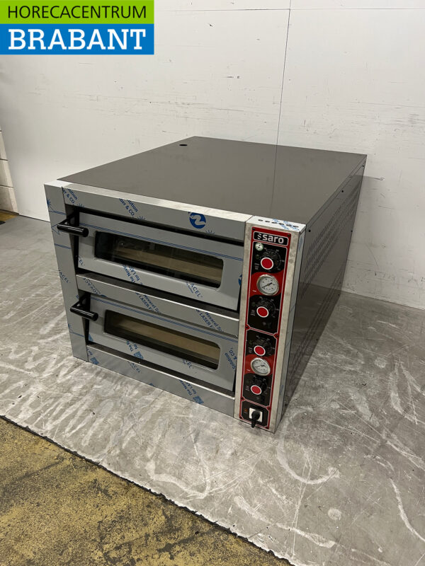 Four à pizza Saro en acier inoxydable 6 pizzas 30 cm de diamètre 400V Horeca – Image 2