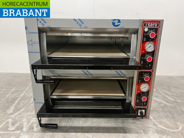 Four à pizza Saro en acier inoxydable 6 pizzas 30 cm de diamètre 400V Horeca – Image 4