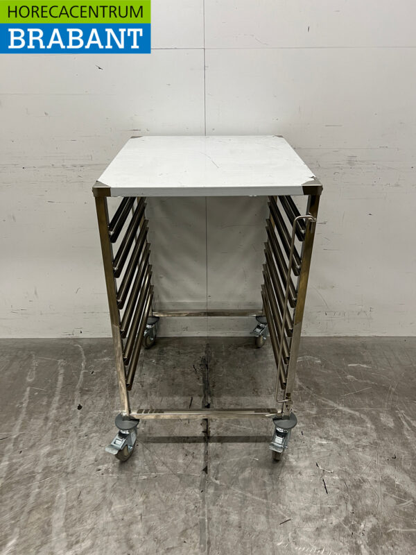 Chariot Saro en acier inoxydable 6 x 2/1 GN Catering