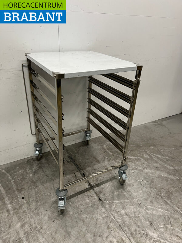 Chariot Saro en acier inoxydable 6 x 2/1 GN Catering – Image 3