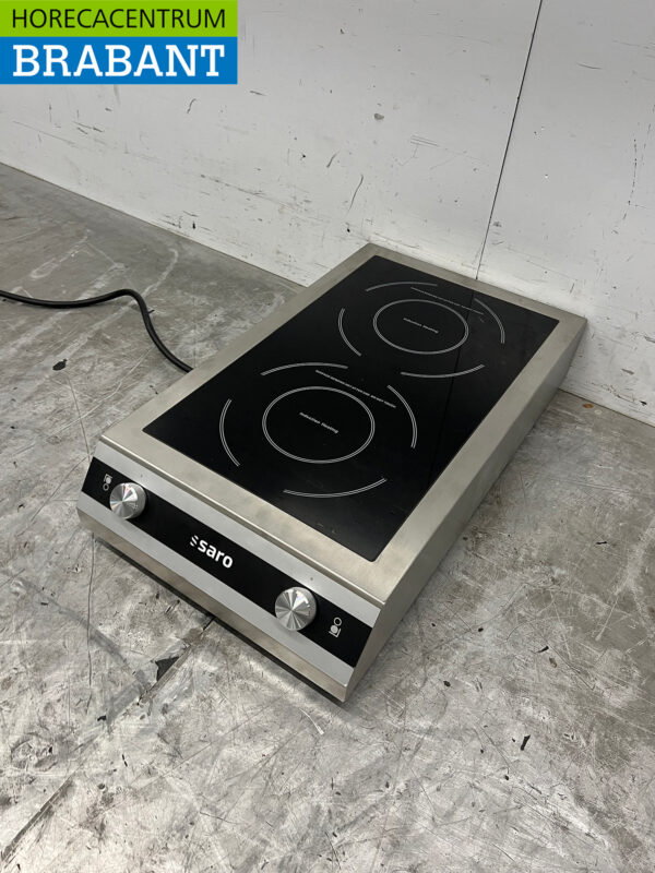 Acier inoxydable Saro Plaque à induction 2 brûleurs 7 kW 400V Horeca – Image 2
