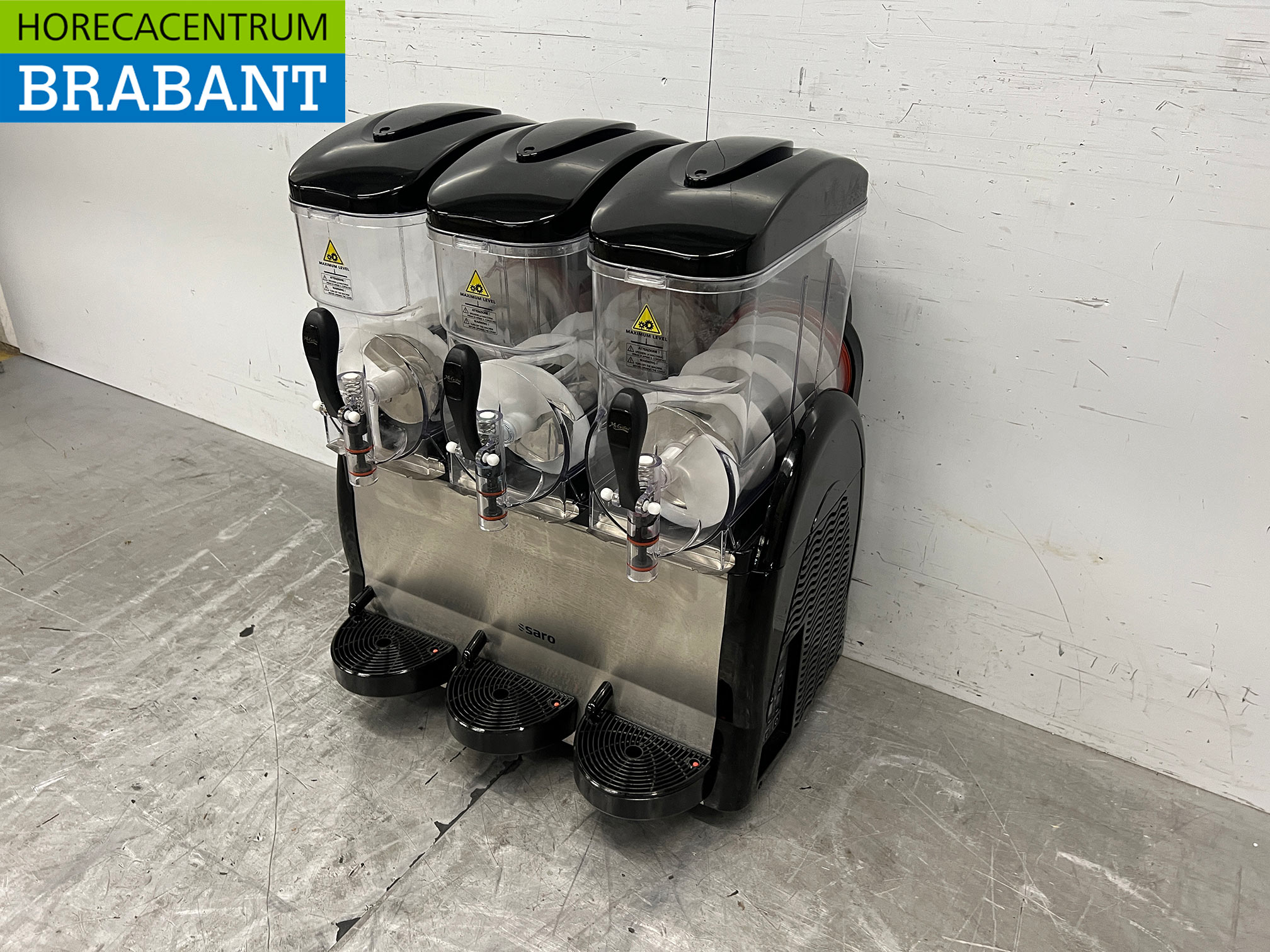 Machine à granité Saro en acier inoxydable Machine à granité 3 x 12 litres 230V Horeca – Image 2