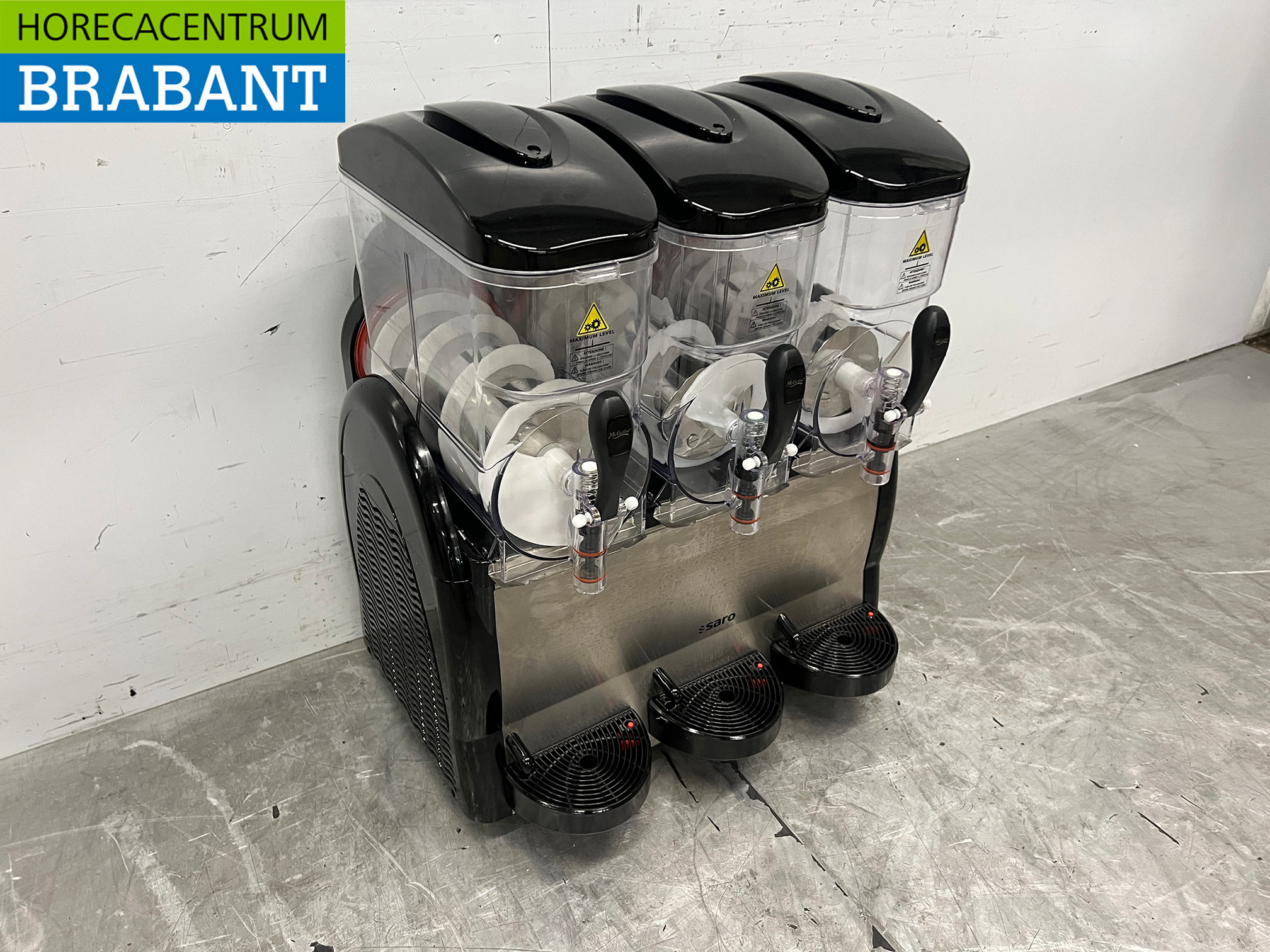 Machine à granité Saro en acier inoxydable Machine à granité 3 x 12 litres 230V Horeca – Image 3