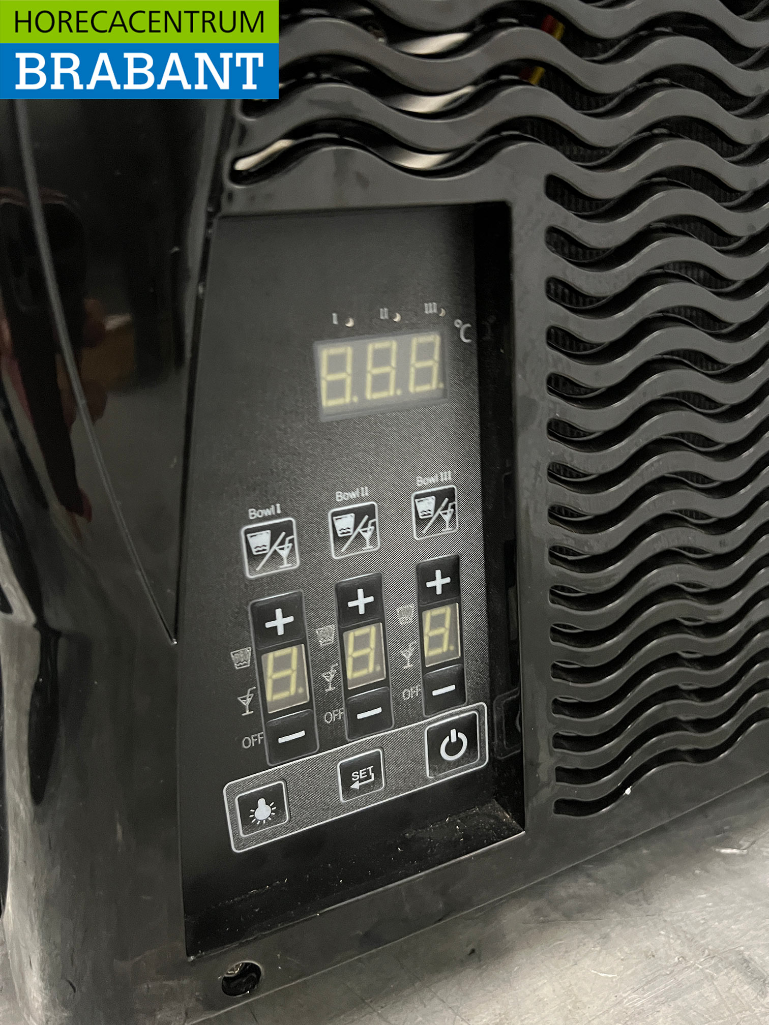 Machine à granité Saro en acier inoxydable Machine à granité 3 x 12 litres 230V Horeca – Image 4