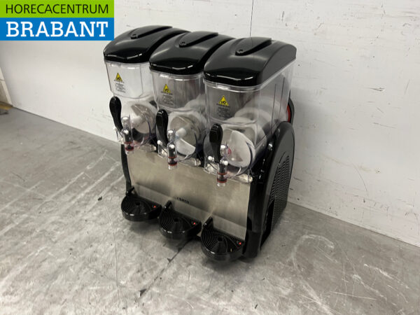 Machine à granité Saro en acier inoxydable Machine à granité 3 x 12 litres 230V Horeca – Image 2