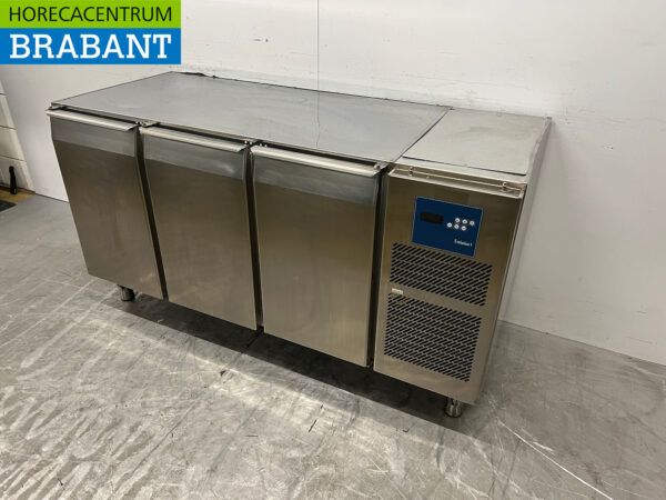 Acier inoxydable Comptoir réfrigéré 3 portes 161 cm 230V Horeca – Image 2
