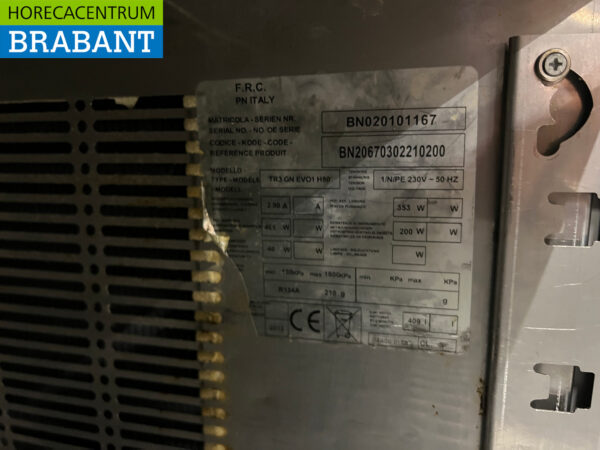 Acier inoxydable Comptoir réfrigéré 3 portes 161 cm 230V Horeca – Image 6