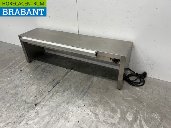 Pont chauffant en acier inoxydable 120 cm 230V Restauration – Image 2