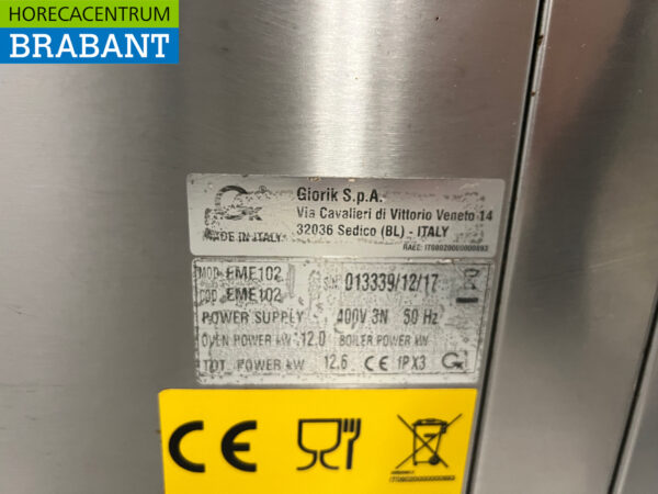 Acier inoxydable Giorik Four à air chaud 10 x 1/1 GN ou 60/40 cm 400V Horeca – Image 5