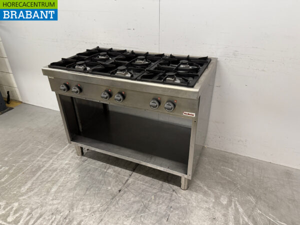 Acier inoxydable Cuisinière modulaire 6 feux 110 cm Gaz naturel Horeca – Image 2