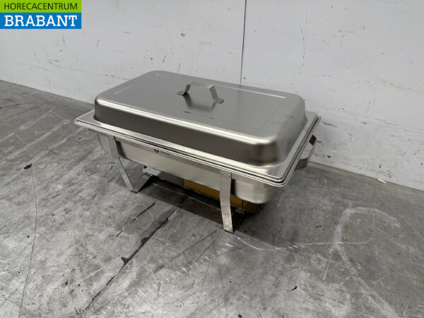 Réchaud en acier inoxydable Zorro 1/2 & 2x 1/4 GN Catering – Image 2