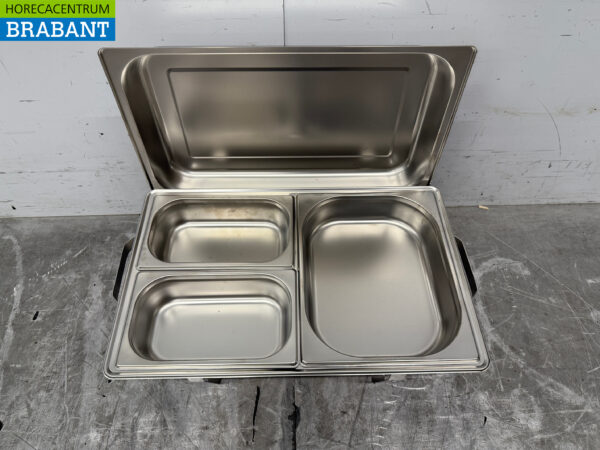 Réchaud en acier inoxydable Zorro 1/2 & 2x 1/4 GN Catering – Image 4