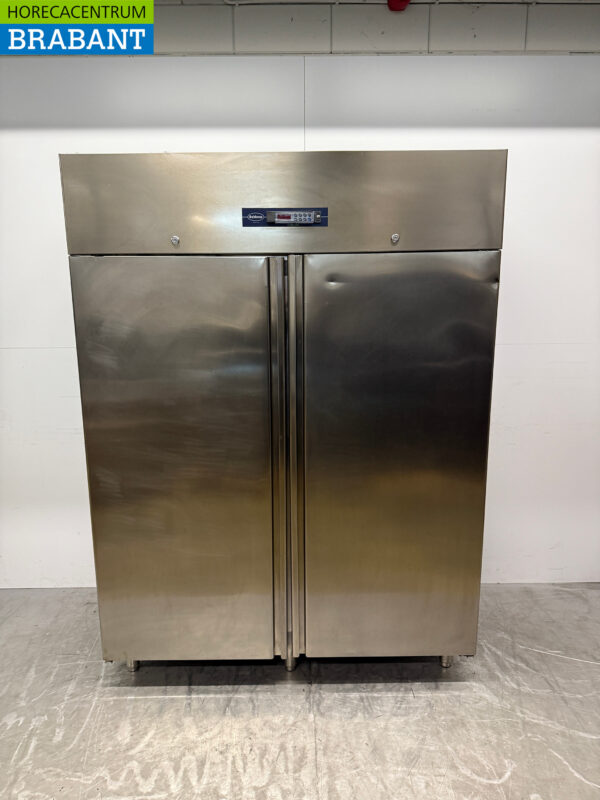 Congélateur double porte en acier inoxydable 1200 litres 230V Horeca